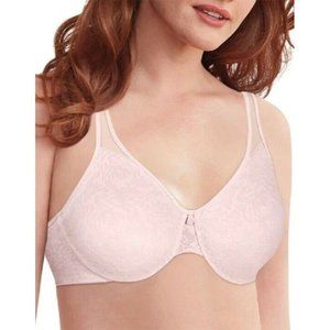 *Bali Minimizer Bra Womens Size 36DDD Sandshell Underwire Floral Print $44